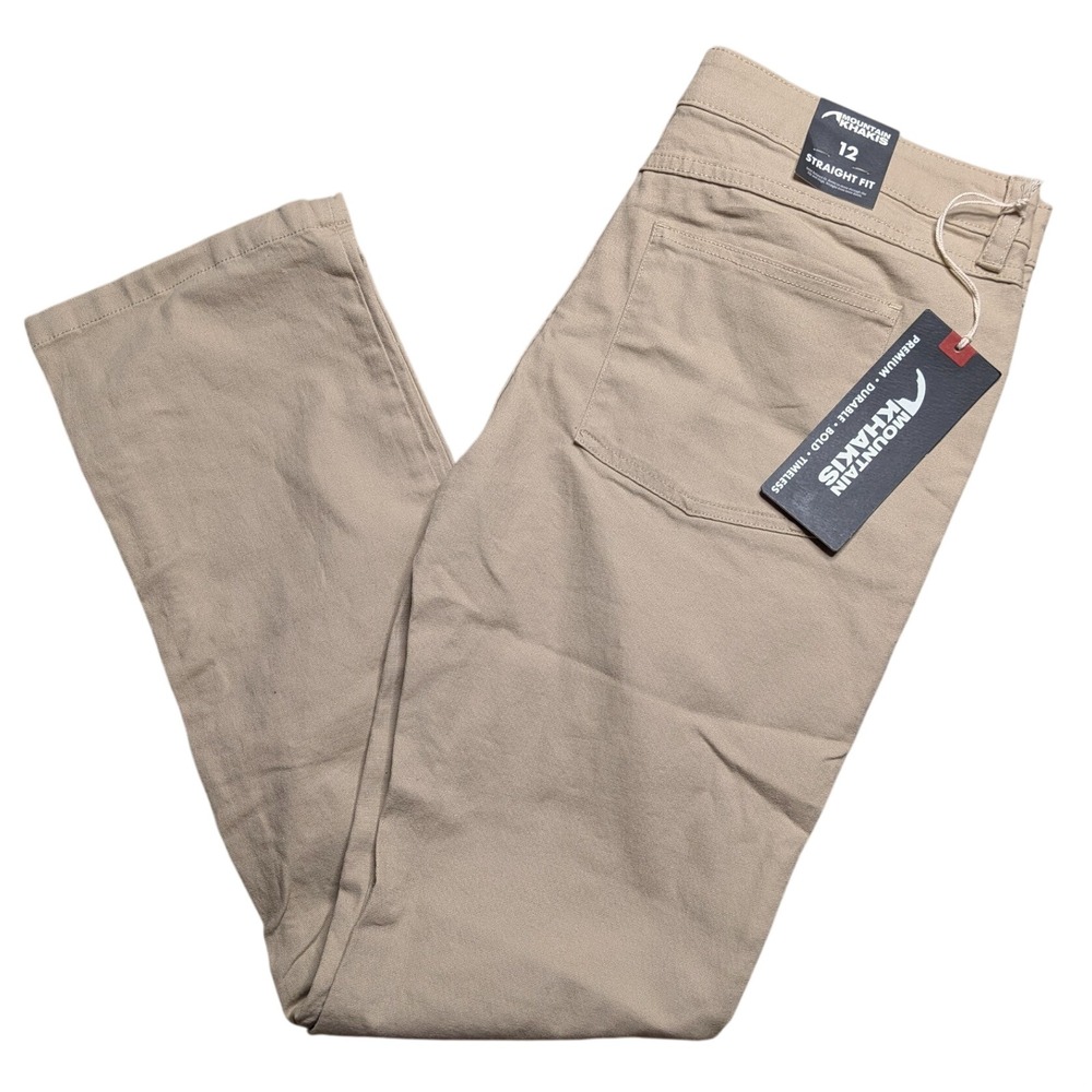 Mountain Khakis Camber Rove Pant Womens 12 Retro Khaki New Straight Fit Canvas